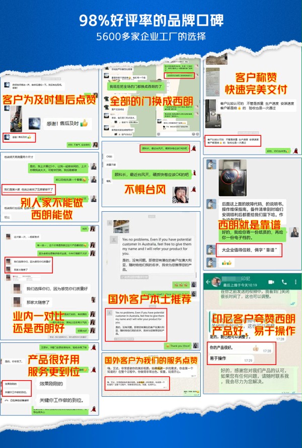 工业提升门客户好评